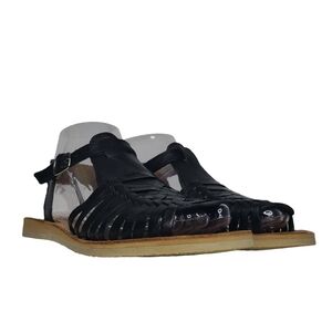 Solei Linda Huarache Mexican Leather Braided Sandals Size 6 NWOB